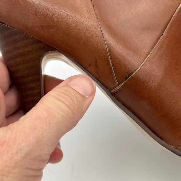 Carlos Santana Women's Equinox Booties Tan Leather Size 6.5M - Picture 9 of 11